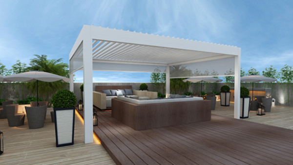 鋁合金涼亭廠家談定制鋁合金涼亭的優點!